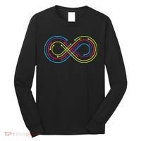 Rainbow Infinity Symbol Pride Autism Awareness Neurodiverse Long Sleeve Shirt thumb 0