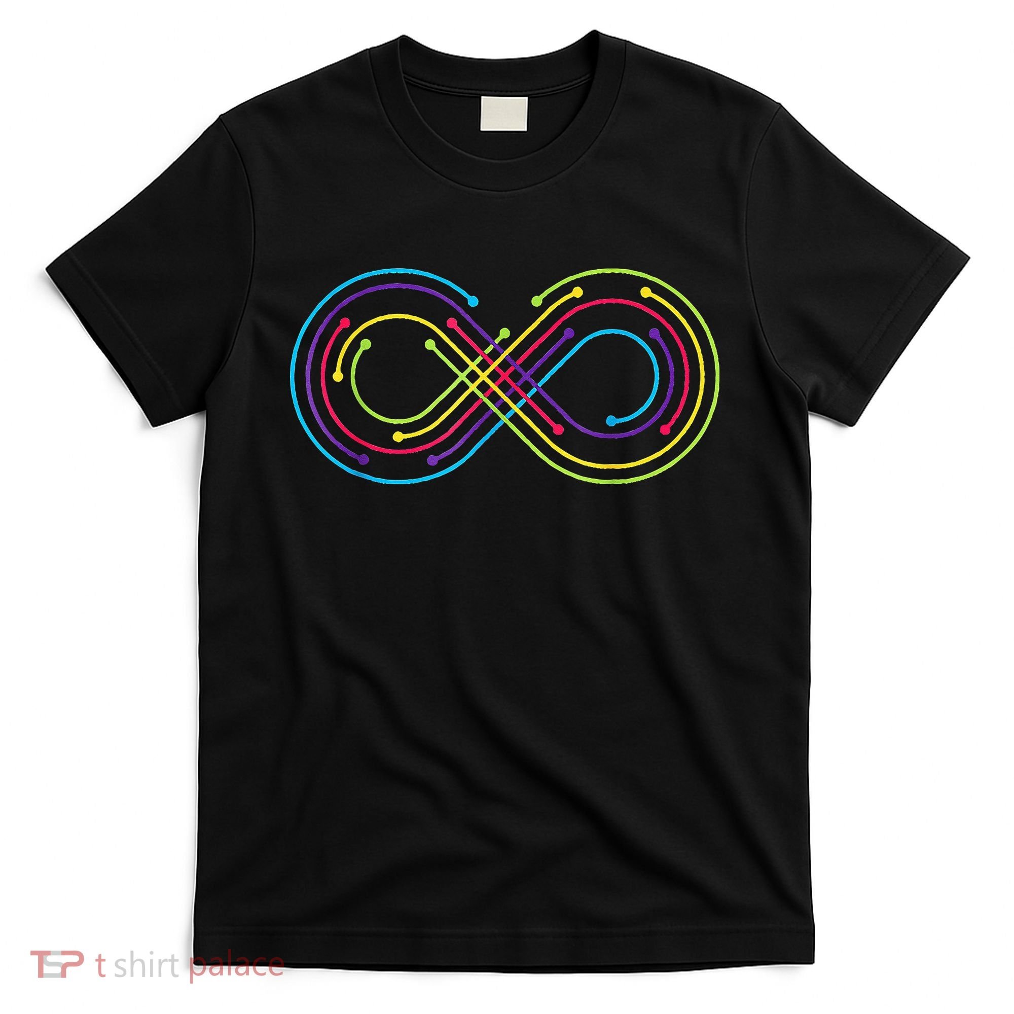 Rainbow Infinity Symbol Pride Autism Awareness Neurodiverse T-Shirt
