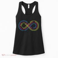 Rainbow Infinity Symbol Pride Autism Awareness Neurodiverse Women's Tank Top thumb 0