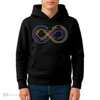 Rainbow Infinity Symbol Pride Autism Awareness Neurodiverse Kids Hoodie thumb 4