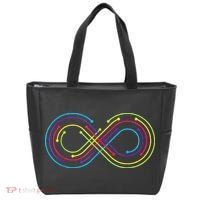 Rainbow Infinity Symbol Pride Autism Awareness Neurodiverse Tote Bag thumb 0
