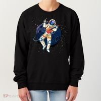 Rocking In Space Astronaut Rock Women's Sweatshirt thumb 0