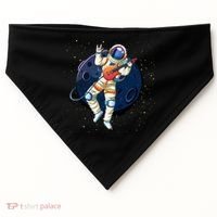 Rocking In Space Astronaut Rock USA-Made Doggie Bandana thumb 0