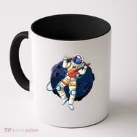 Rocking In Space Astronaut Rock Coffee Mug thumb 0