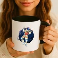 Rocking In Space Astronaut Rock Coffee Mug thumb 3