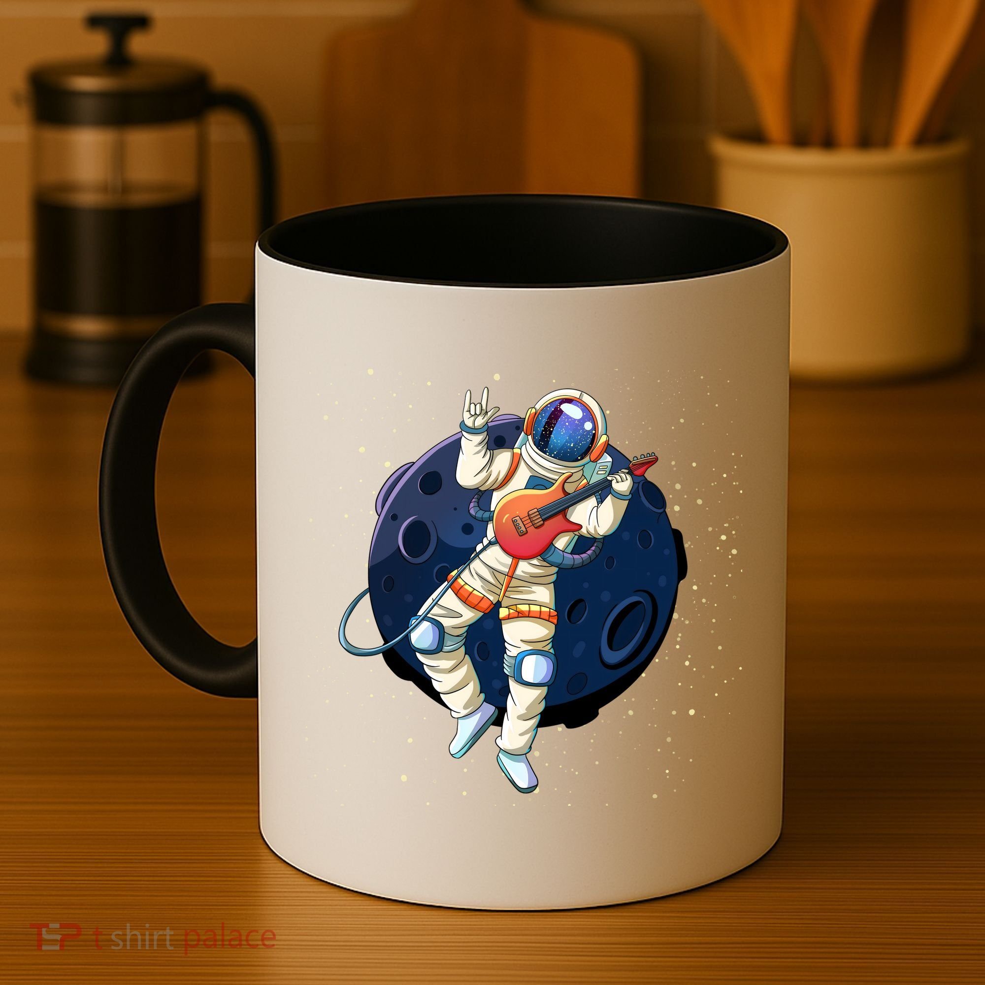 Rocking In Space Astronaut Rock Coffee Mug