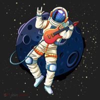 Rocking In Space Astronaut Rock Beanie thumb 2