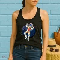 Rocking In Space Astronaut Rock Women's Tank Top thumb 2