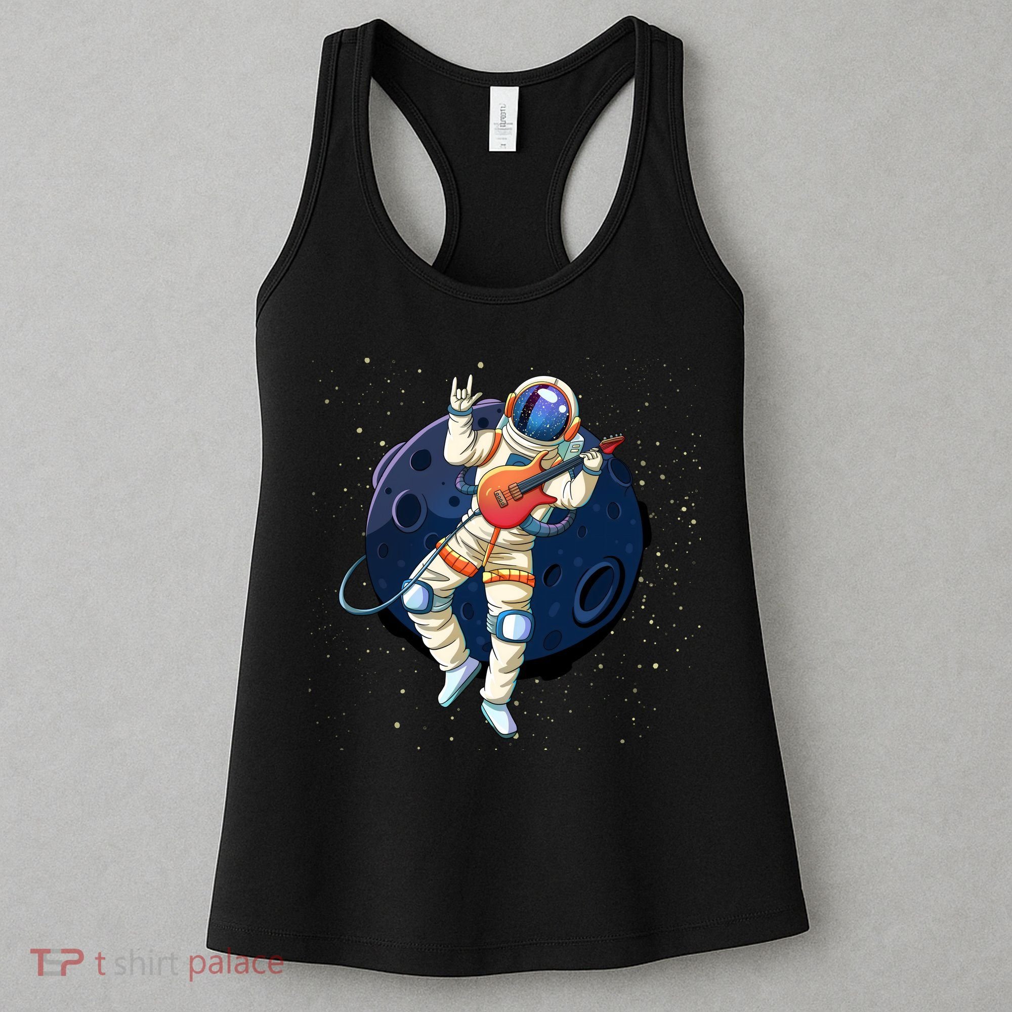 Rocking In Space Astronaut Rock Women's Tank Top