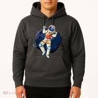 Rocking In Space Astronaut Rock Hoodie thumb 2