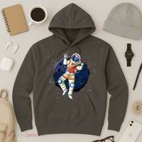 Rocking In Space Astronaut Rock Hoodie thumb 3