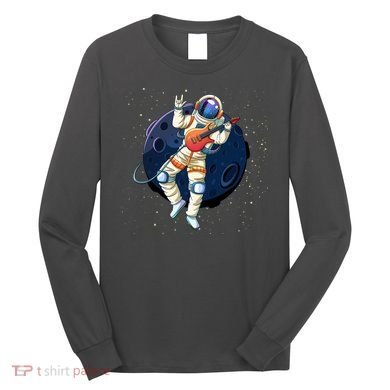 Rocking In Space Astronaut Rock Long Sleeve Shirt