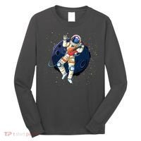 Rocking In Space Astronaut Rock Long Sleeve Shirt thumb 0