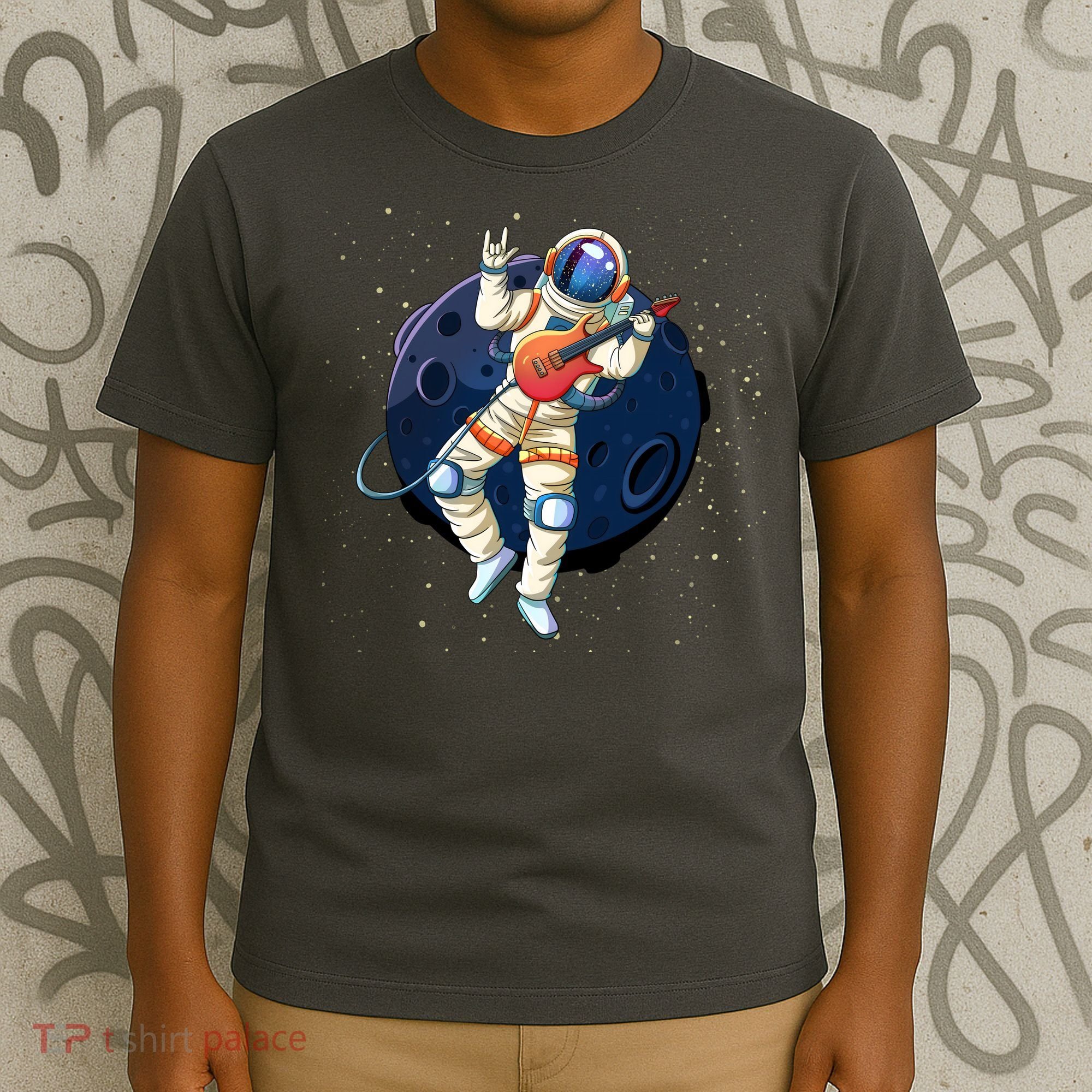 Rocking In Space Astronaut Rock T-Shirt