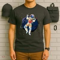 Rocking In Space Astronaut Rock T-Shirt thumb 6