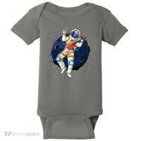 Rocking In Space Astronaut Rock Baby Bodysuit thumb 0