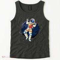 Rocking In Space Astronaut Rock Tank Top thumb 2
