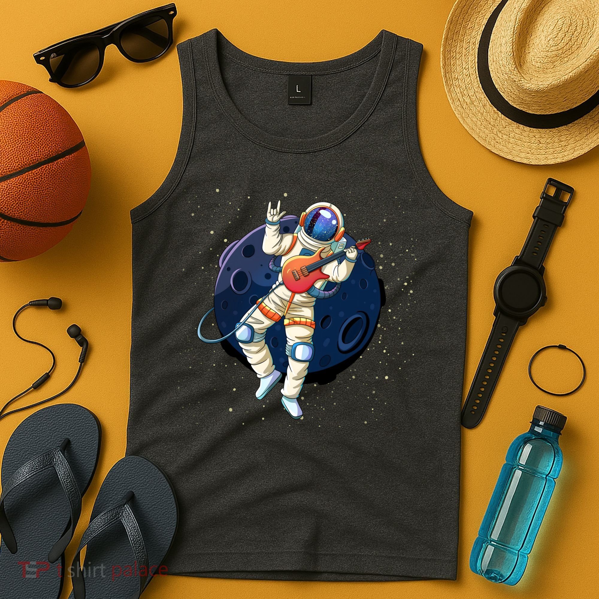 Rocking In Space Astronaut Rock Tank Top