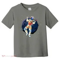 Rocking In Space Astronaut Rock Toddler T-Shirt thumb 0