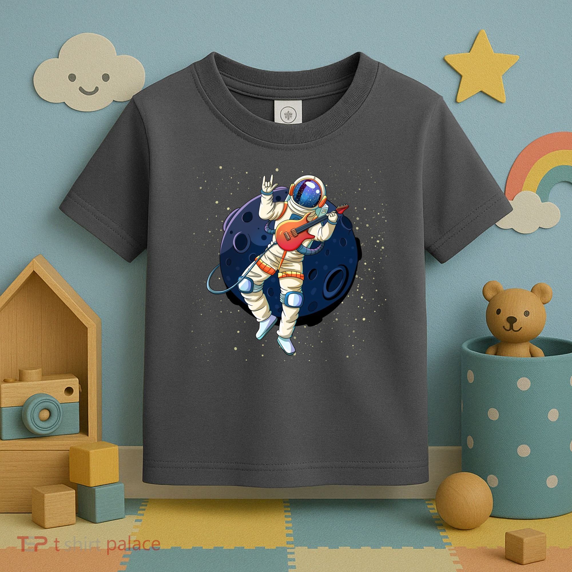 Rocking In Space Astronaut Rock Toddler T-Shirt