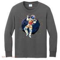 Rocking In Space Astronaut Rock Kids Long Sleeve Shirt thumb 0