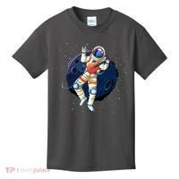 Rocking In Space Astronaut Rock Kids T-Shirt thumb 0