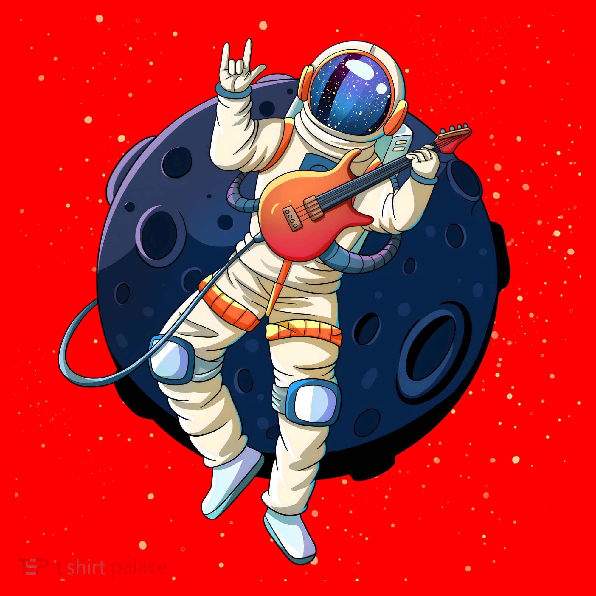 Rocking In Space Astronaut Rock Santa Hat
