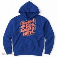 Retro I Support The Girl Gays And Theys Ally Pride Month Hoodie thumb 0