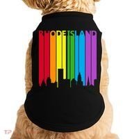 Rhode Island Skyline Lgbt Pride Doggie Tank thumb 0