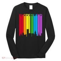 Rhode Island Skyline Lgbt Pride Long Sleeve Shirt thumb 0