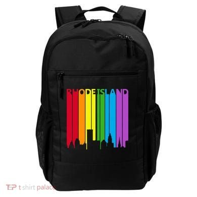 Rhode Island Skyline Lgbt Pride Backpack