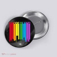 Rhode Island Skyline Lgbt Pride Button thumb 0