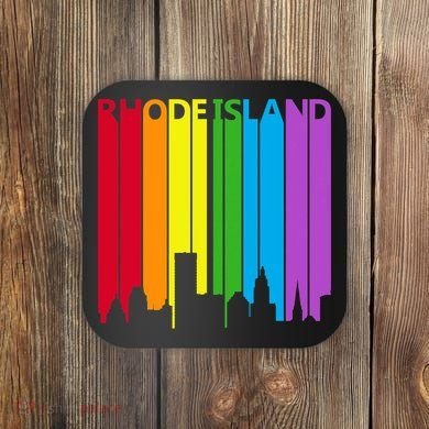 Rhode Island Skyline Lgbt Pride Coaster