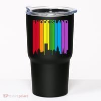 Rhode Island Skyline Lgbt Pride Tumbler thumb 0