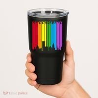 Rhode Island Skyline Lgbt Pride Tumbler thumb 2