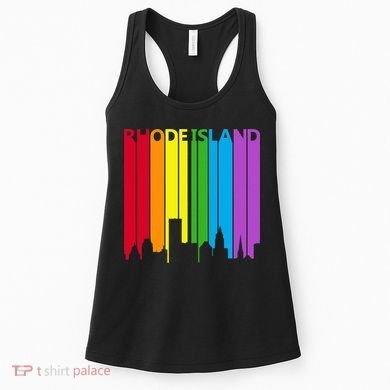 Rhode Island Skyline Lgbt Pride Women's Tank Top