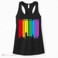 Rhode Island Skyline Lgbt Pride Women's Tank Top thumb 0