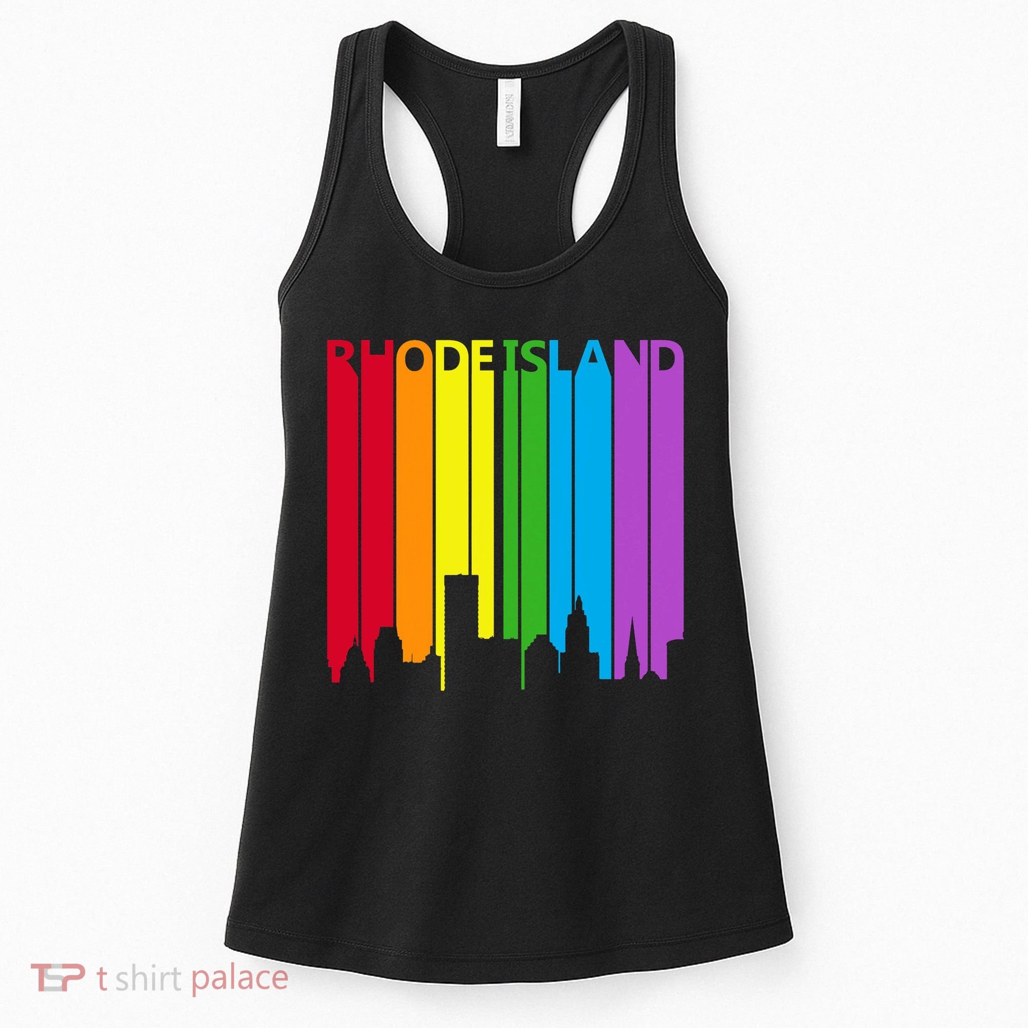 Rhode Island Skyline Lgbt Pride Women's Tank Top
