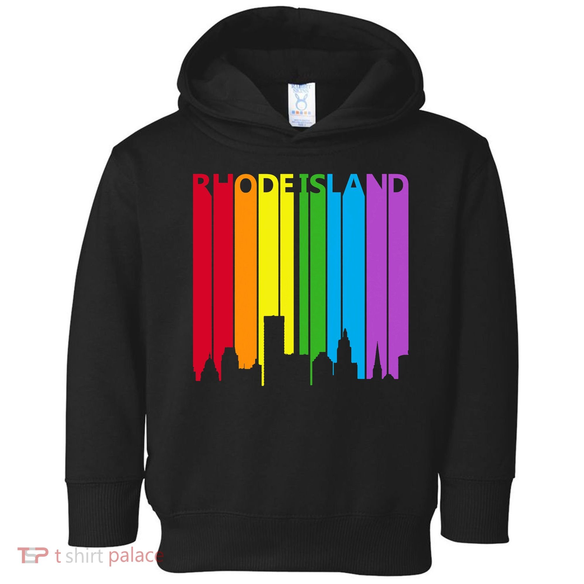 Rhode Island Skyline Lgbt Pride Toddler Hoodie