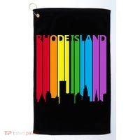 Rhode Island Skyline Lgbt Pride Golf Towel thumb 0