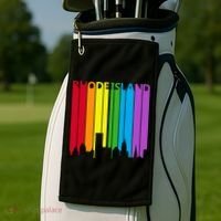 Rhode Island Skyline Lgbt Pride Golf Towel thumb 2