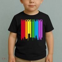 Rhode Island Skyline Lgbt Pride Toddler T-Shirt thumb 2