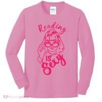 Reading Is Sexy, Funny Reading Is Sexy Tv Show Kids Long Sleeve Shirt thumb 0
