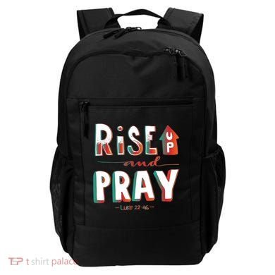 Rise And Pray Luke 22:16 Backpack