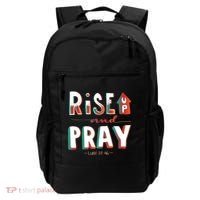 Rise And Pray Luke 22:16 Backpack thumb 0