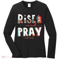 Rise And Pray Luke 22:16 Women's Long Sleeve Shirt thumb 0