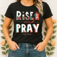 Rise And Pray Luke 22:16 Women's T-Shirt thumb 2