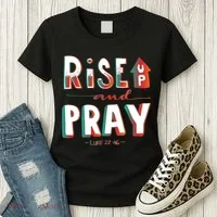 Rise And Pray Luke 22:16 Women's T-Shirt thumb 3