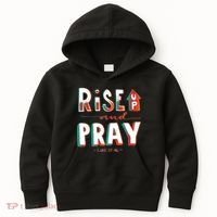 Rise And Pray Luke 22:16 Kids Hoodie thumb 0