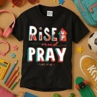 Rise And Pray Luke 22:16 Kids T-Shirt thumb 3